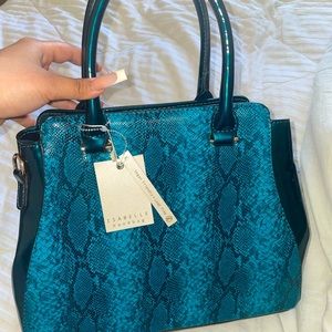 Blue Snakeskin Bag